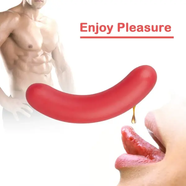 Soft sausage anal plug dildo with curved shape for G-spot pleasure